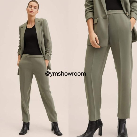 Mango Pants - MANGO pull on suit pants